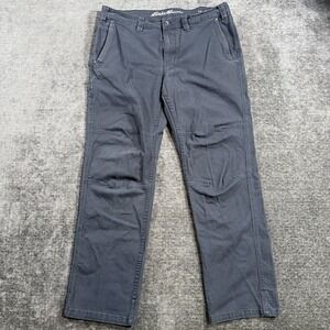 Eddie Bauer Navy Blue Relaxed Fit Pants Men's Size 34X32 Gorpcore Cargo Cotton